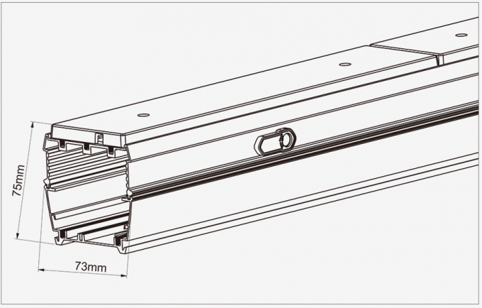 Γραμμικό σύστημα ζεύξεων φωτισμού των άσπρων οδηγήσεων 70W για το τραίνο/τη στάση λεωφορείου/το γραφείο